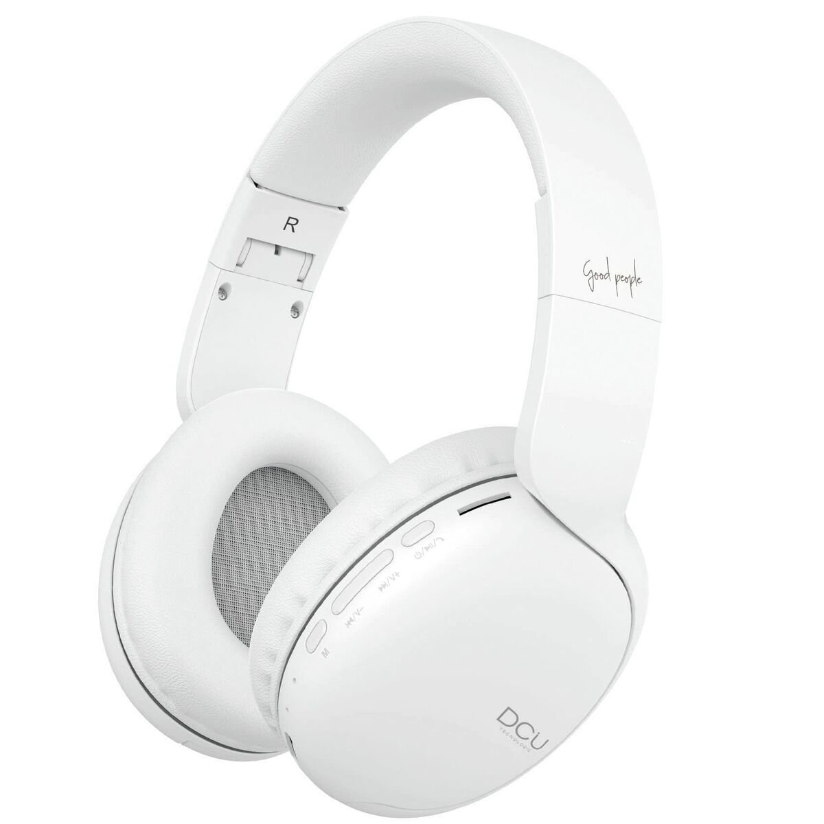 Sluchátka s Bluetooth DCU Bílý